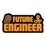 Future Engineer 5 Inch Sticker Funny Engineering Student Vinyl Decal Waterproof Engineer Humor Sticker for Laptop Water Bottle Notebook Engineering School Gift