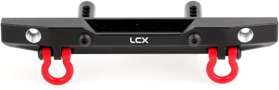 LCX Racing 1/10th RC Crawler Car Aluminum Rear Bumper for Axial SCX10 PRO, Upgrades Parts Accessories (Rear)