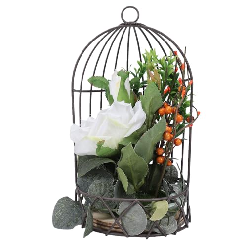 Cage à oiseaux décorative pour support de pot de fleurs sur balcon - 7