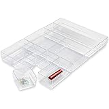 ✔ VARIABLES TRENNSYSTEM FÜR ALLE SCHUBLADEN – Die einzelnen Teile dieses Schubladenorganizer Sets lassen sich beliebig flexibel anordnen und mit den Verbindern fixieren. So finden Sie das perfekte variable Ordnungssystem für Ihre Schublade.