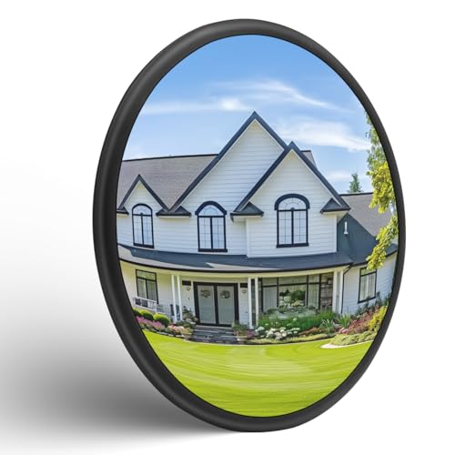 Biqing convex safety mirror 250mm,blind spot mirror Heavy-Duty 6mm Thick Safety Mirror for Industrial & Commercial Use