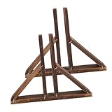 HOODANCOS Zaunpfostenhalter 2 Stück Aus Massivem Holz Mit Praktischem Stecksystem Für Garten Und Balkonbereich Inklusive Zaunzubehör Für Sichtschutz Und Zaunständer