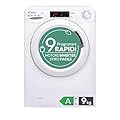 Candy Smart Lavatrice 9kg, Motore Inverter, carica frontale Classe A, 1400 giri, 16 Programmi, Cicli Rapidi, Partenza Ritardata, 60 x 52 x 85 cm, White – CS 149TXME-S