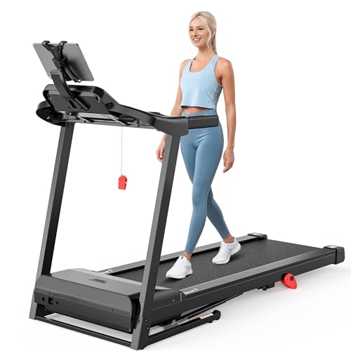Image of 5HP Treadmill for Home, 300LBS Capacity Folding Treadmill w /Incline, Virtual Run with APP Connection
