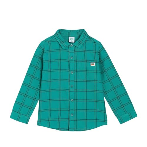 Image of miniklub Boys Collar Long Sleeve Knitted Cotton T-Shirt (Multi Color)