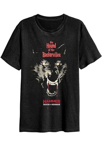 Hammer Horror 'Hound of The Baskervilles' Mens T Shirt - New Size M Black