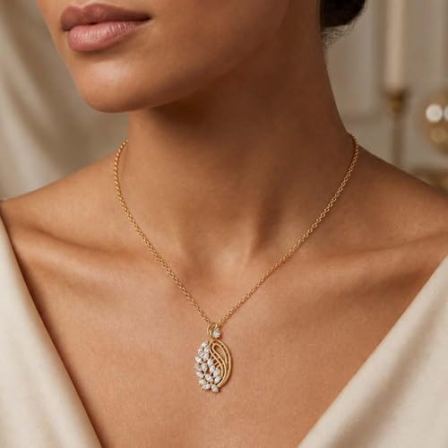 Image of Miss Highness 925 Silver Leaf Pendant Necklace for Women & Girls | Minimal Daily Wear | Silver Jewellery With Authenticity Certificate | Gift for Girlfriend Wife | With Chain Pendant