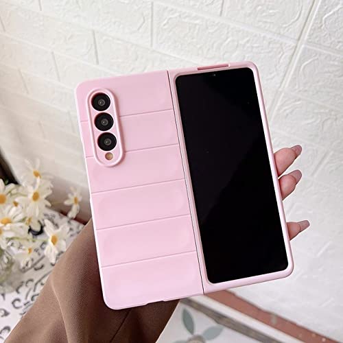Housse Z Fold 4 Anti-Choc Rose avec Bouclier de Protection Caméra Complet