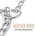 Mighty Paw Slip Collar - Stainless Steel - Weather Resistant - Tarnish Proof - Durable Chain Dog Choke Collars - No Pull Dogs Training - Strong and Premium - Metal Chain (18