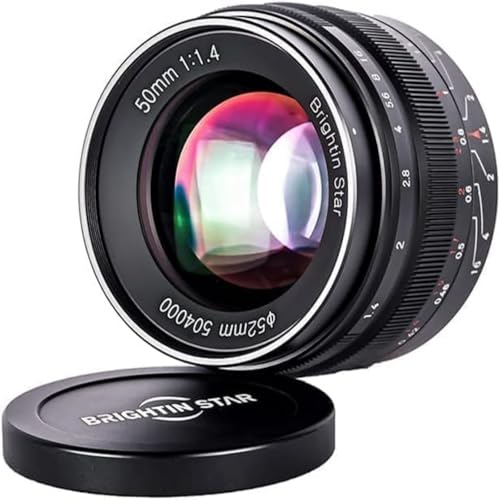 Amazon.co.jp: Brightin Star 50mm F1.4 大口径 標準レンズ MF 単焦点
