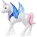 Barbie Unicorn Toy, 65th Anniversary Commemorative Doll with Blue Hair, Pink Gown and Accessories Like Sapphire Wings and Pet Alicorn, HRR16