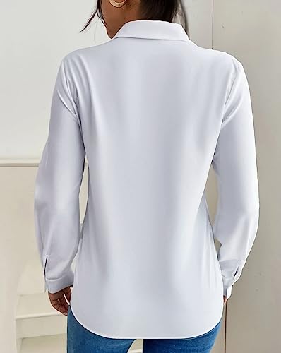 Image of EYEBOGLER Women Regular Fit Solid Spread Collar Casual Shirt