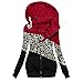 Produktbild Damenmode Drucken Kapuzenjacke Reißverschluss Tasche Sweatshirt Outwear Schlanker Langer Mantel