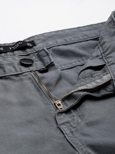 Image of IVOC Men MID-Rise Slim FIT Multi-Pockets 100% Cotton Cargo Pants
