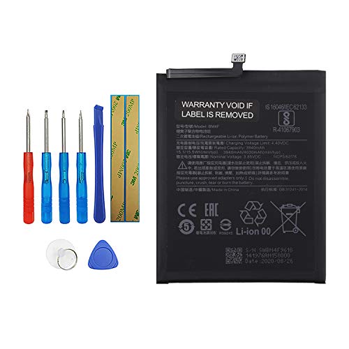 Vvsialeek BM4F - Batería de repuesto compatible con MI A3 CC9E MI9 LITE M1906F9SH M1906F9SI M1904F3BG con kit de herramientas gratuito
