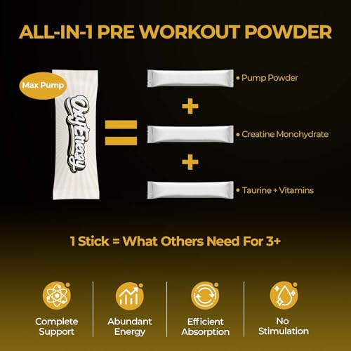 OxyEnergy Max Pump Stim-Free Pre Workout Powder for Men Women, Nitric Oxide Booster, Grape 30 On-The-Go Servings, Support Blood Flow, Performance & Recovery| L-Citrulline, Beta Alanine, Creatine - Image 3