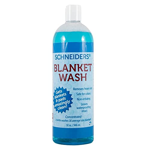 Schneiders Horse Blanket Wash | Transformative Equine Care | Wash in Waterproofing | Horse Blanket Wash Revives & Protects | Eco-Friendly Formula | Size 32 oz