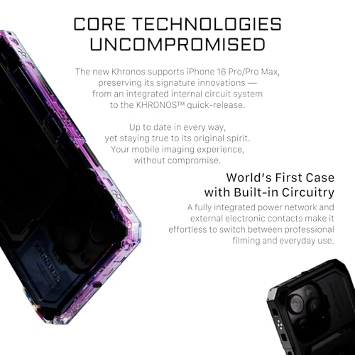 Plataforma de video móvil Tilta Khronos con funda de aleación para iPhone 16 Pro 7