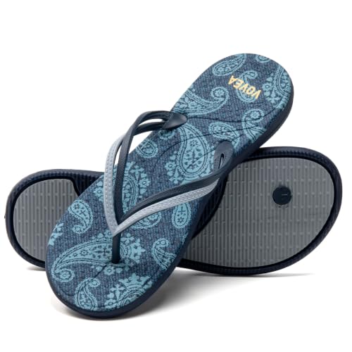 Image of VOVEA Flip Flops For Women Non-Slip Bathroom Shower Shoes Cushion foam Indoor and Outdoor Sandals