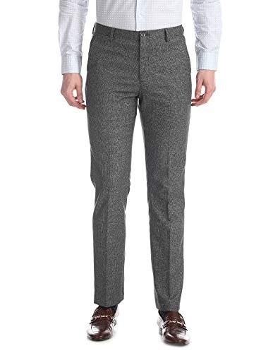 Image of Arrow Men's Tapered Fit Formal Trousers
