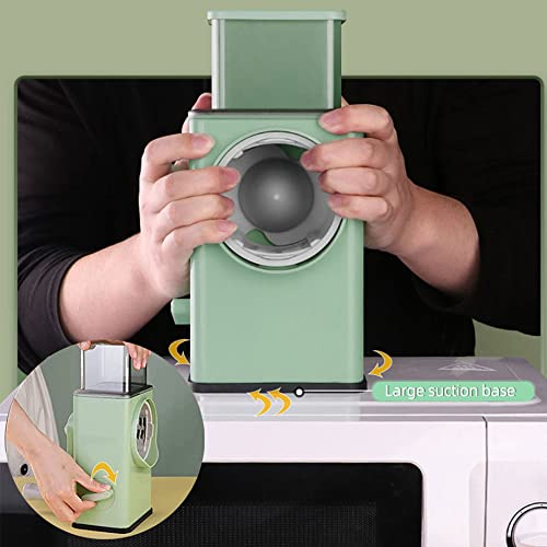 Ouyteu Rotary Cheese Grater With Handle, Kitchen Vegetable Slicer, Shredder, Grinder, Easy To Clean Rotary Slicer For Peanuts, Crackers, Fruits, Vegetables, Nuts, Etc. #TOP7