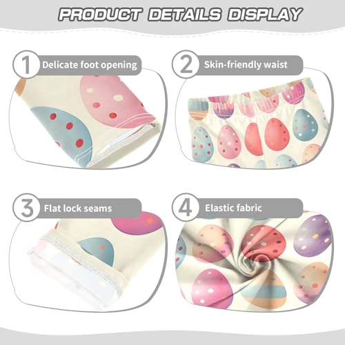 Watercolor Gradient Egg Girls Leggings Athletic Pants Tights Stretch Bottom3