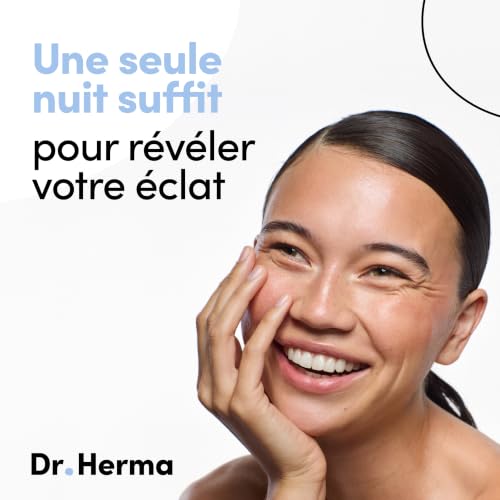 Dr. Herma - Masque Hydrogel Collagène & Acide Hyaluronique Hydratation Intense, Anti-Âge, Resserrement des Pores, Hypoallergénique – Soin Coréen Visage Premium pour Tous Types de Peaux. (4) – vue 5