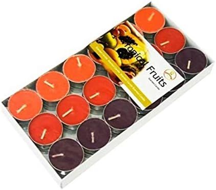 Tea Light Scented Candle 36 Pieces - Tropical Fruit
