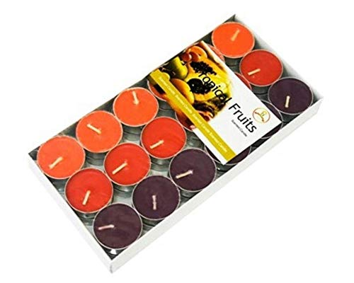Tea Light Scented Candle 36 Pieces - Tropical Fruit