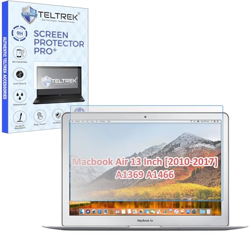 Image of ScreenGuard Compatible With MacBook Air 13 Inch Old (2010-2017) A1369, A1466 Flexible Fiber 9H Hardness Screen Protector Not a Tempered Glass,
