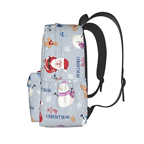 Sac à dos décontracté adolescent 17 pouces motif Noël pour ordinateur - 3