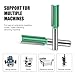 Boxonly 7 PCS Straight Router Bit Set 8mm Shank,Double Flute Woodworking Milling Cutter Router Bit Sets 6mm 7mm 8mm 9mm 10mm 11mm 12mm Cut Diameter Cutting Trimming Cutter Routing Bits