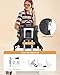 LOVEVOOK Laptop Backpack for Women, 15.6 Inch Teacher Backpack for Work Travel for School College Bookbag for Teen Girls Waterproof Computer Bag Purse Nurse Business, Black-Beige-Grey
