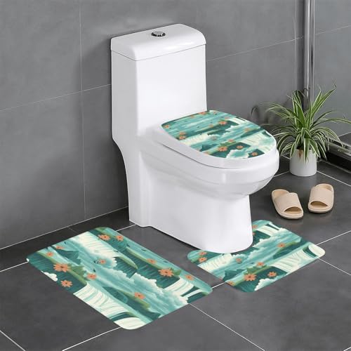 Tapis de salle de bain Niagara Falls antidérapant lot de 3 finitions de qualité