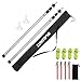 Weanas Adjustable Tarp Poles Set of 2 Telescoping Aluminum Rods for Tent Fly and Tarps, Lightweight Replacement Tent Poles for Camping, Backpacking, Hiking (Sliver, Pack of 2)