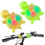 Begonia 2 Stück Kinder Scooter Licht, IPX5 Wasserdicht LED Warnlicht mit 3 Licht-Modi für Kinder Scooter, Wanderstock, Kinderwagen, Rucksack, Roller, Haustier Lustig Fahrradlicht (mit CR2032 Batterie)