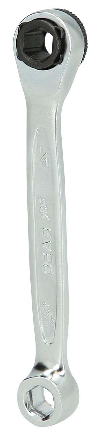 KS Tools 503.4691 GEAR+ Mini klucz grzechotkowo-oczkowydo bitów, 1/4"x1/4"