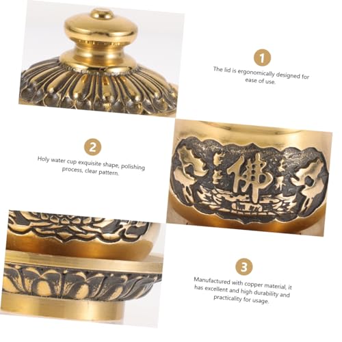 Tasse de pour offrandes bouddhistes récipient de prière eau bénite décoration rituelle