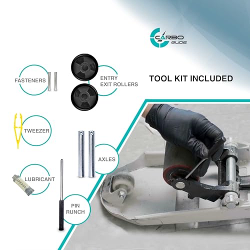 pallet jacktruck load wheels full set with axles and entry exit roller 334 x 37534 with bearings id 20mm poly tread black