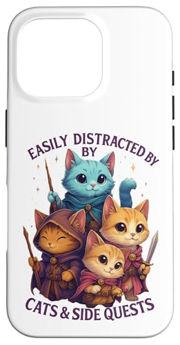 Cats Side Quest Disturted  ʔ ȃ[A X}zP[X iPhone 16 Pro p