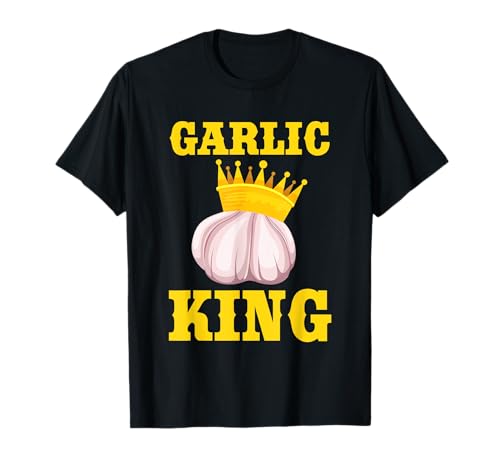 Great Garlic King Design Vegetal Restaurante Chef Camiseta