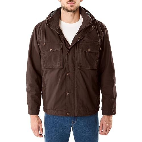 Smith's Workwear Men's Sherpa-Lined Duck Work Jacket