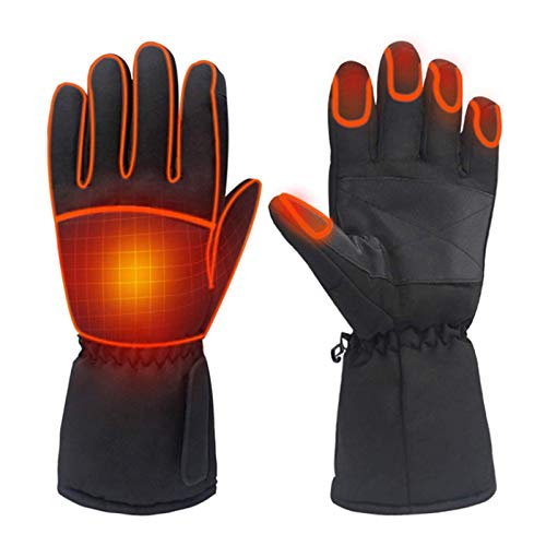 Guantes térmicos para mujeres y hombres, 1 par de guantes impermeables con pantalla táctil de invierno para deportes al aire libre, camping, senderismo, esquí, patinaje en bicicleta