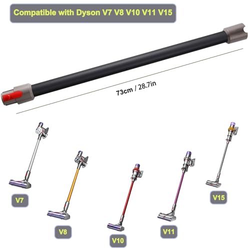 Image of Replacement Wand Tube for Dyson Stick V15 V11 V10 V8 V7 Vacuum Parts, Extension Vacuum Replacement Parts, 28.7 In (Black)