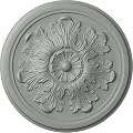 Ekena Millwork CM12LE Ceiling Medallion, Primed