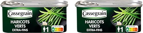 Cassegrain Haricots Verts Extra Fins, 110g (Lot de 2)