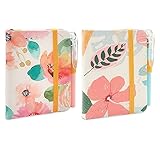 itechpanda 2 Pack A7 Cute Hardcover Notebook, Time Planner Notebook Pocket Mini Small Notebook with Pen for Girls Women College Student Office Diary Subject Writing Supplies