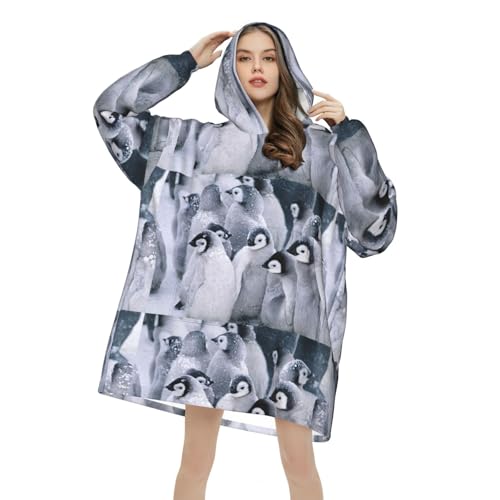 Sweat à capuche couverture contre le froid avec poches