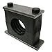 Behringer Heavy Series Pipe Clamp, Polypropylene with Plain Carbon Steel Hardware, Weld Mounting, 4" Pipe Size; 4-1/2" Tube Size