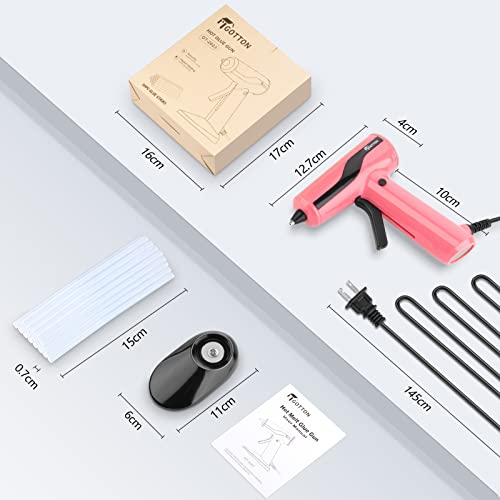 Gotton Mini Hot Glue Gun, Anti-Drip Fast Preheating Hot Melt Glue Gun, Kit With 30 Pcs Premium Glue Sticks For Diy, Home Repairs, And Decorations 50W (Pink) #TOP5
